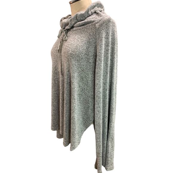 XXL Gilligan & O'Malley Sleepwear Womens Gray Shirt Cowl Drawstring Neck - Picture 4 of 10